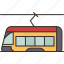 tram, railway, electric, transportation, city 