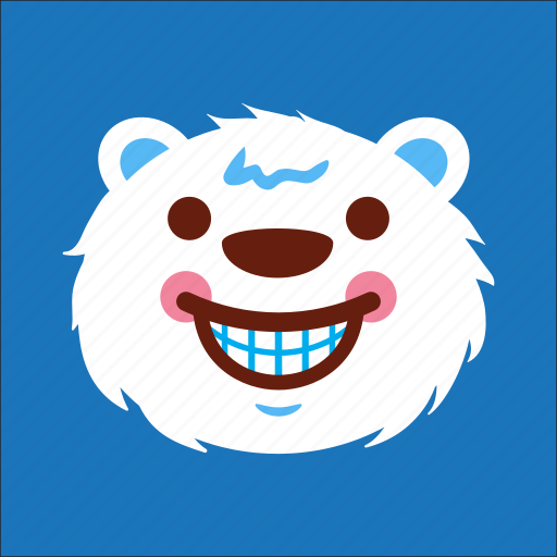 Bear, face, laugh, smile icon - Download on Iconfinder