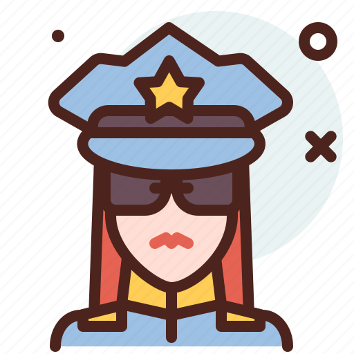 Cop, female, order, law, protect icon - Download on Iconfinder