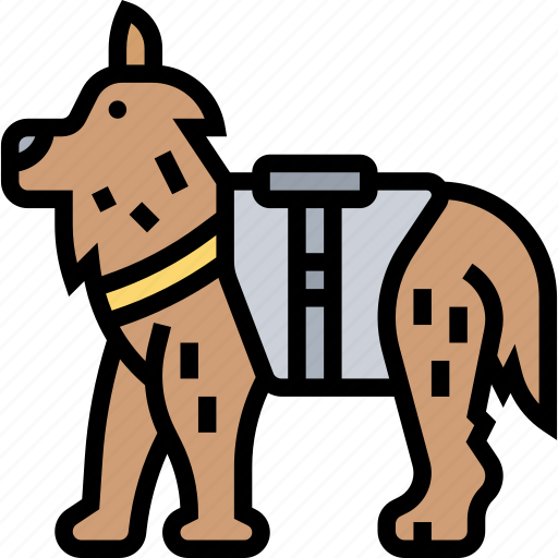 Dog, police, service, guard, support icon - Download on Iconfinder