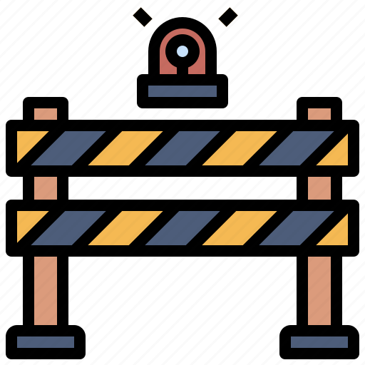 Barrier, caution, construction, obstacle, security icon - Download on Iconfinder