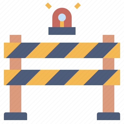 Barrier, caution, construction, obstacle, security icon - Download on Iconfinder