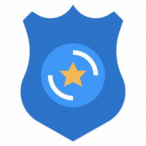 Badge, interface, police, security, shield, weapons icon - Download on Iconfinder