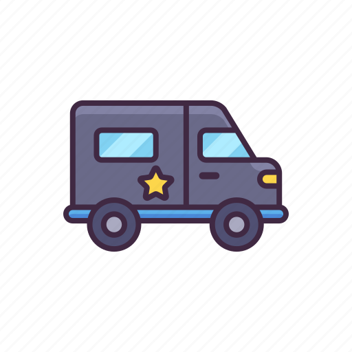 Police, van icon - Download on Iconfinder on Iconfinder