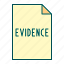 document, evidence, justice, law