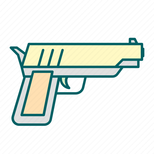 Gun, justice, law, pistol icon - Download on Iconfinder