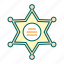 badge, justice, law, sheriff 