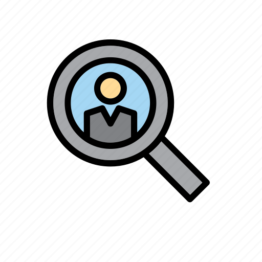 Magnifying glass, man, people, police, search icon - Download on Iconfinder