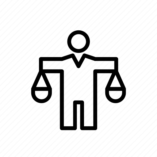 Enforcement, justice, law, man, people, scale, scales icon - Download on Iconfinder