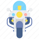 police, motorcycle, bike