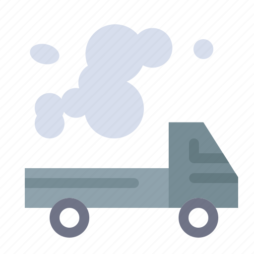 Automobile, emission, gas, pollution, truck icon - Download on Iconfinder