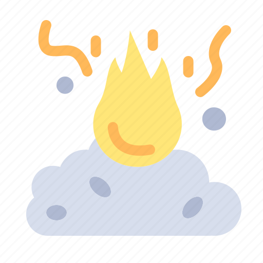 Burn, fire, garbage, pollution, smoke icon - Download on Iconfinder