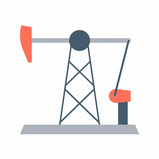 Pump jack, petroleum, oil production, oil extraction, crude oil, oil rig, fossil fuel icon - Download on Iconfinder