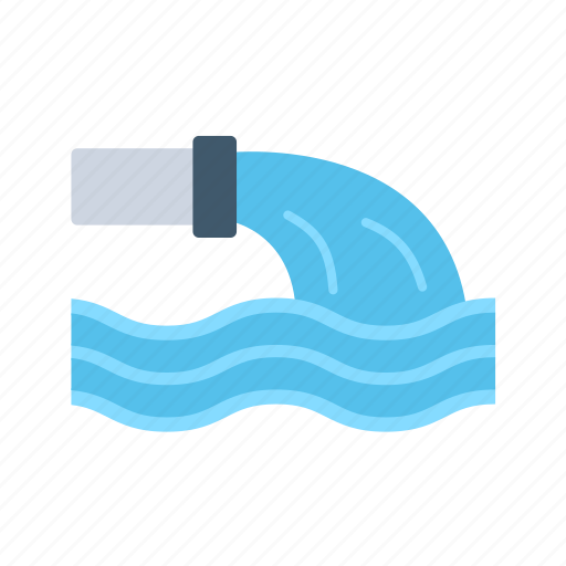 Waste water, water treatment, sewage, industrial waste, waste disposal, water pollution, water management icon - Download on Iconfinder