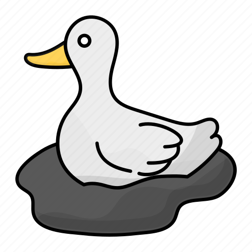 Duck, bird pollution, duckling, affected bird, bird, water pollution, bird conservation icon - Download on Iconfinder