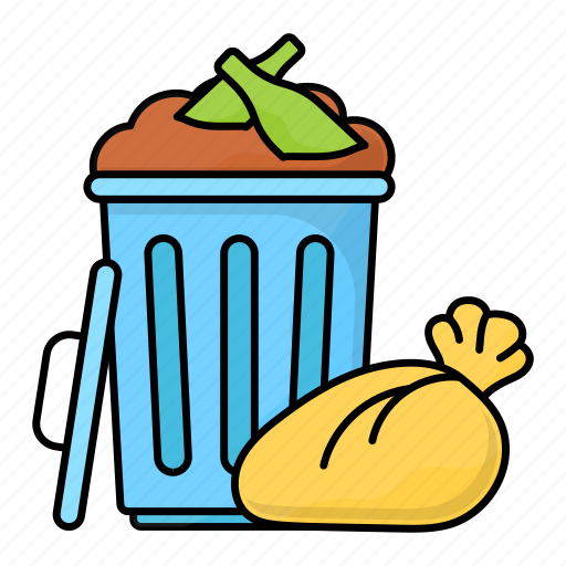 Trash, bin, garbage, rubbish, dumpster, bag, trash bin icon - Download on Iconfinder