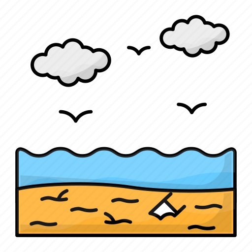 Landfill, land pollution, soil pollution, plastic pollution, garbage, water pollution icon - Download on Iconfinder