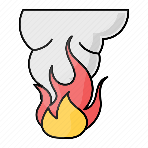 Smoke fire, air pollution, fire, smoke, pollution, burning icon - Download on Iconfinder