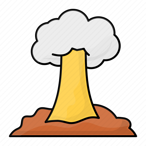 Nuclear explosion, nuclear environment, atomic explosion, air pollution, environment pollution, disaster icon - Download on Iconfinder