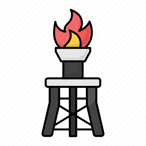 Natural gas, gas plant, industrial gas, gas fire, gas tower icon - Download on Iconfinder