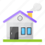 house, extracting, smoke, smog, air pollution, property 