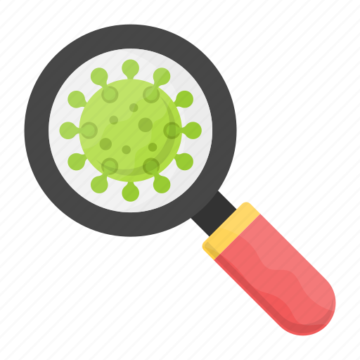 Microorganisms, search virus, virus analysis, find virus, virus research icon - Download on Iconfinder
