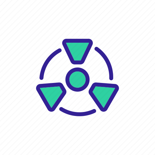 Caution, danger, environmental, hazard, nuclear, radiation, radioactive icon - Download on Iconfinder