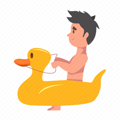 Amusement, child, duck, inflatable, swim, toy icon - Download on Iconfinder