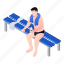 after, cartoon, drink, isometric, man, pool, water 