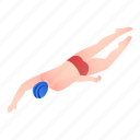 butterfly, isometric, pool, sport, swimming, water