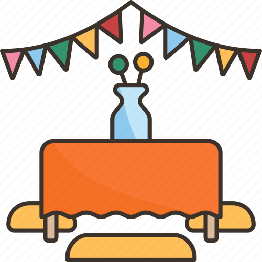 Decoration, table, party, celebrate, event icon - Download on Iconfinder