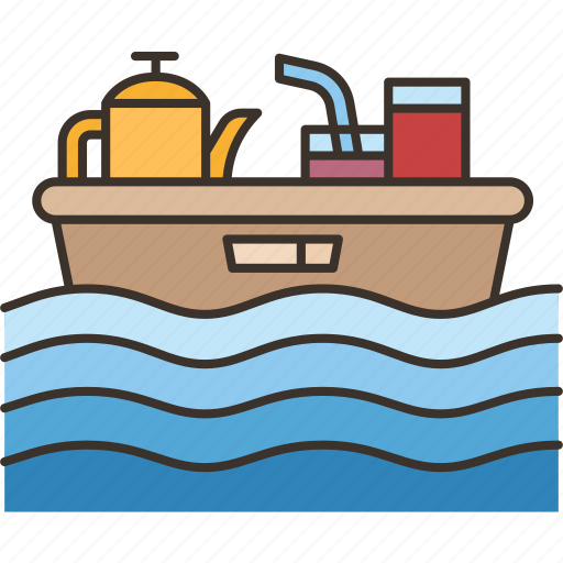 Tray, food, float, meal, appetizer icon - Download on Iconfinder