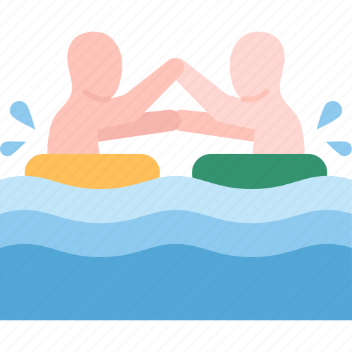 Fighting, pool, water, play, fun icon - Download on Iconfinder