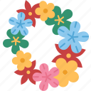 garland, flower, decoration, fresh, flora
