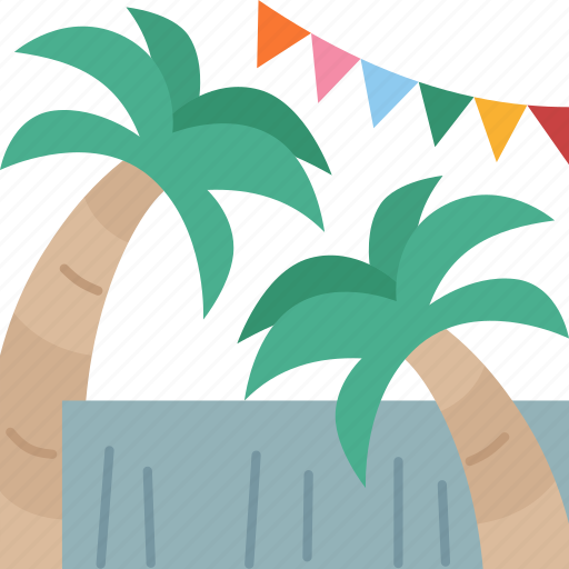 Palm, tree, beach, party, summer icon - Download on Iconfinder