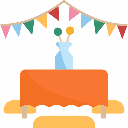 Decoration, table, party, celebrate, event icon - Download on Iconfinder