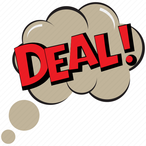 Agreement art balloon, comic deal bubbe, deal, deal message bubble, deal pop art sticker - Download on Iconfinder