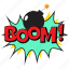 boom, boom bubble, boom comic bubble, boom expression, explosion bubble 
