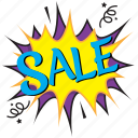 sale, sale comic bubble, sale idea depiction, sale message bubble, sale pop art