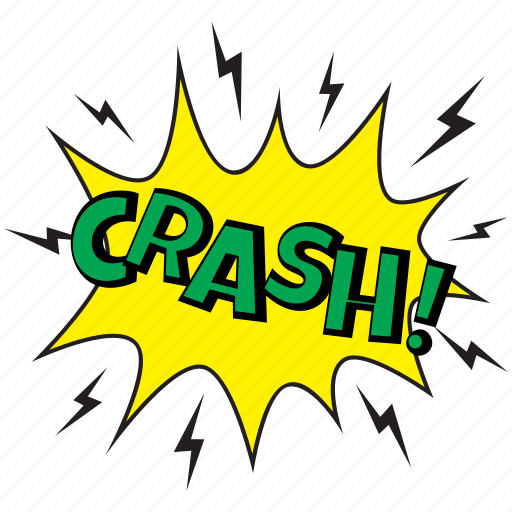 Crash, crash bubble, crash comic bubble, crash message bubble, hitting symbol sticker - Download on Iconfinder