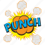 fist strike sound, punch, punch bubble, punch comic bubble, punch pop art 