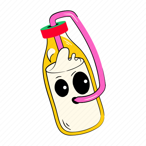 Milk flask, milk bottle, healthy drink, dairy drink, dairy product icon - Download on Iconfinder