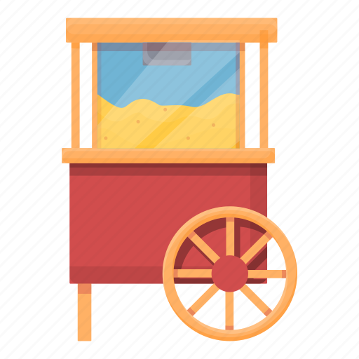 Popcorn, push, cart, store icon - Download on Iconfinder