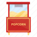 park, popcorn, cart, market