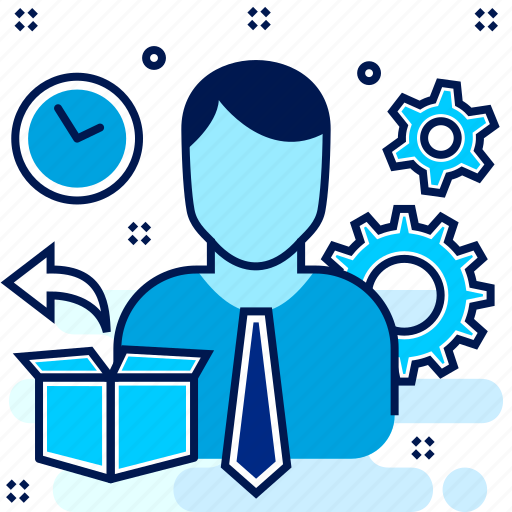 Administrator, executive, manager, product, time icon - Download on Iconfinder