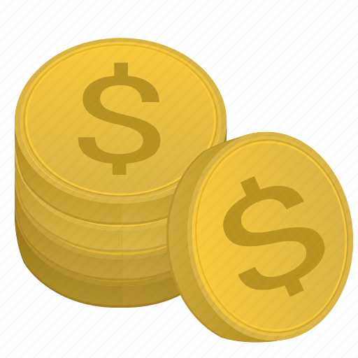 Bank, coin, dollar, metal, stack, usd icon - Download on Iconfinder
