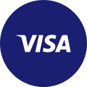 circle, payment, round icon, visa 