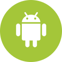 android, circle, operating system, os, round icon