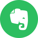 circle, evernote, notes, round icon