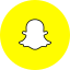 circle, round icon, snapchat, social media, social network 